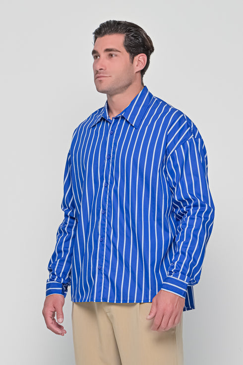 STRIPED OVERSIZED SHIRT